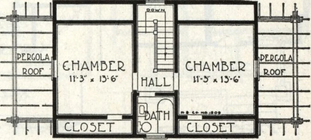 An illustration from A plan book of Harris homes., 1918, leaf 34
