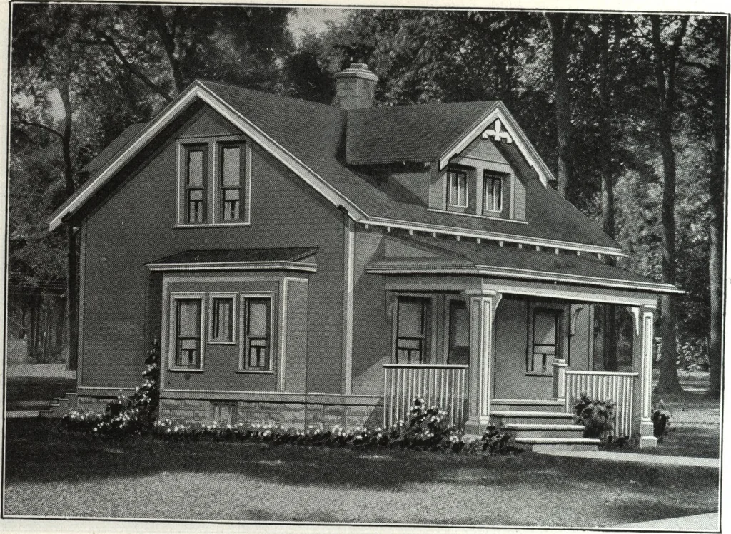An illustration from A plan book of Harris homes., 1918, leaf 35
