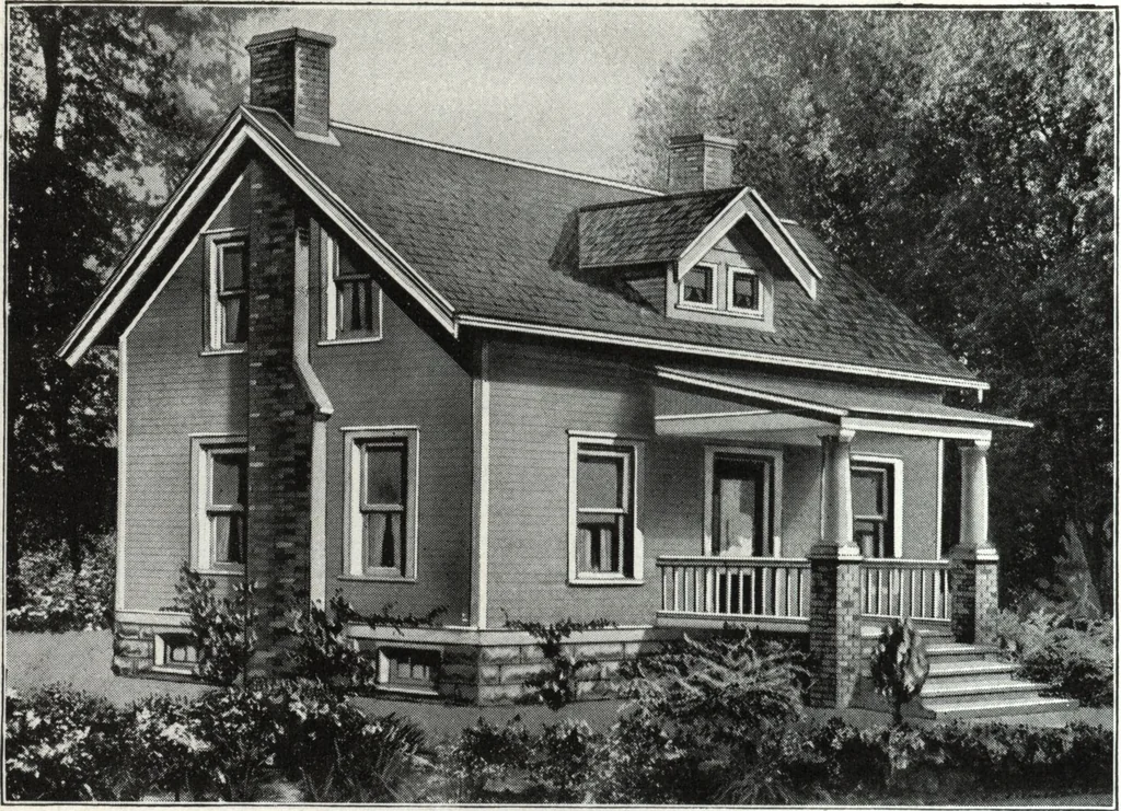 An illustration from A plan book of Harris homes., 1918, leaf 37