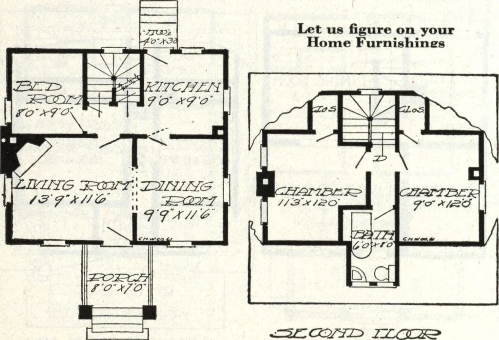 An illustration from A plan book of Harris homes., 1918, leaf 37