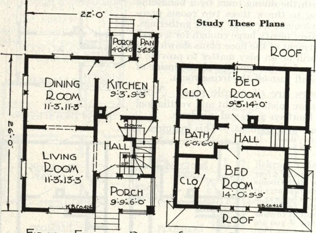 An illustration from A plan book of Harris homes., 1918, leaf 39