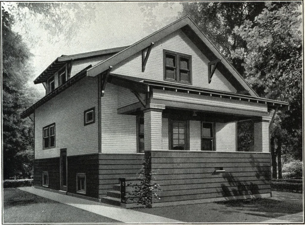 An illustration from A plan book of Harris homes., 1918, leaf 42