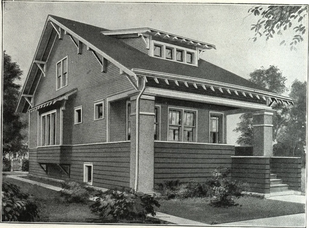 An illustration from A plan book of Harris homes., 1918, leaf 43