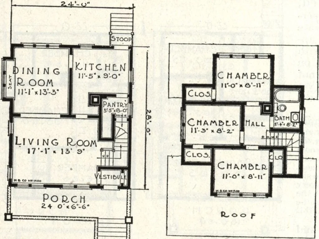 An illustration from A plan book of Harris homes., 1918, leaf 43