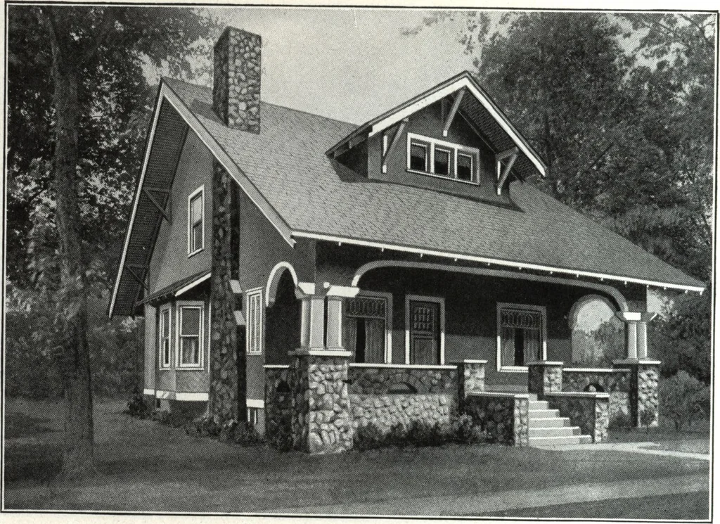 An illustration from A plan book of Harris homes., 1918, leaf 45