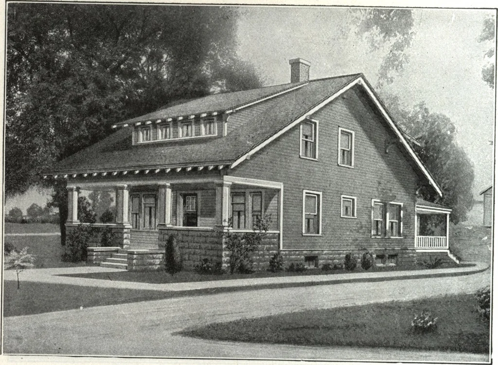 An illustration from A plan book of Harris homes., 1918, leaf 47
