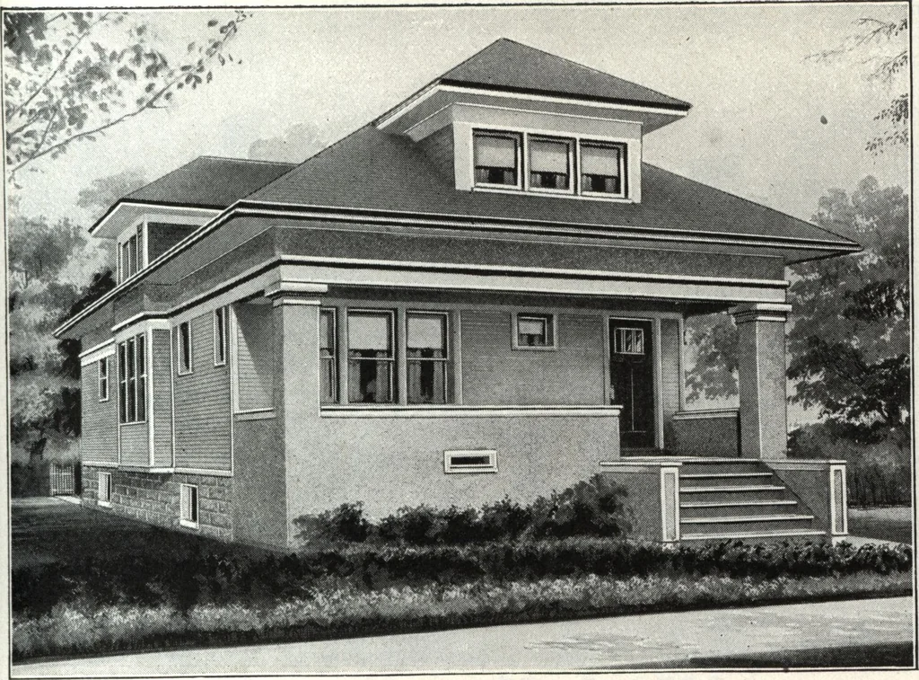 An illustration from A plan book of Harris homes., 1918, leaf 48