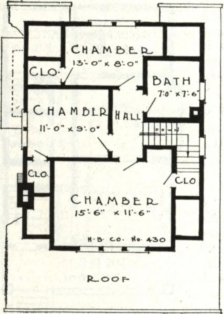 An illustration from A plan book of Harris homes., 1918, leaf 49