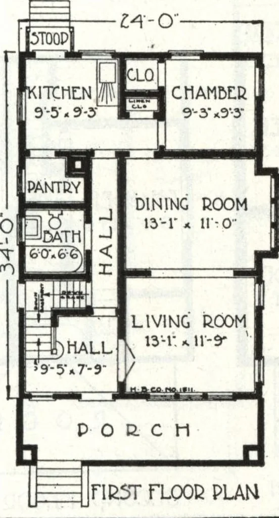 An illustration from A plan book of Harris homes., 1918, leaf 50