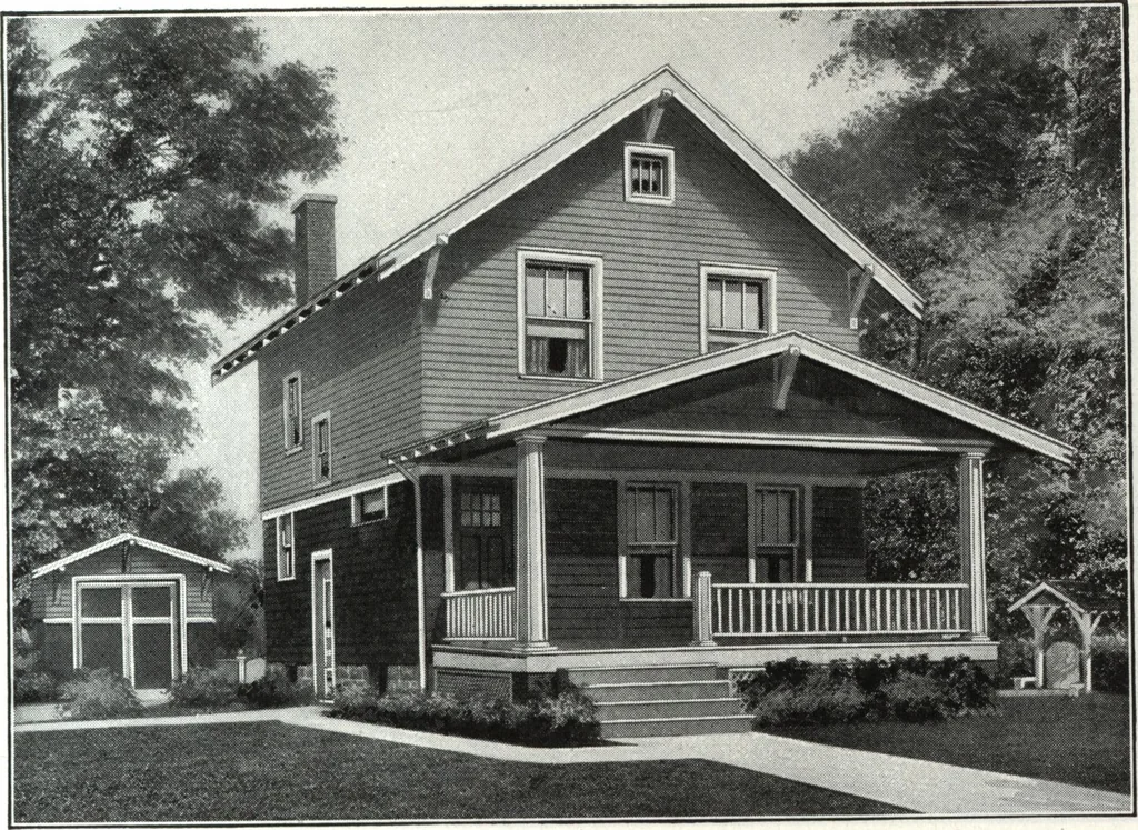An illustration from A plan book of Harris homes., 1918, leaf 52