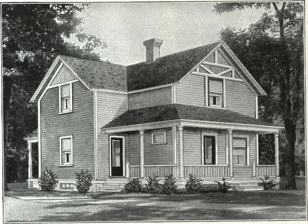 An illustration from A plan book of Harris homes., 1918, leaf 54