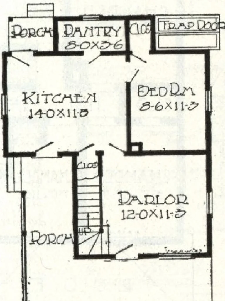 An illustration from A plan book of Harris homes., 1918, leaf 54