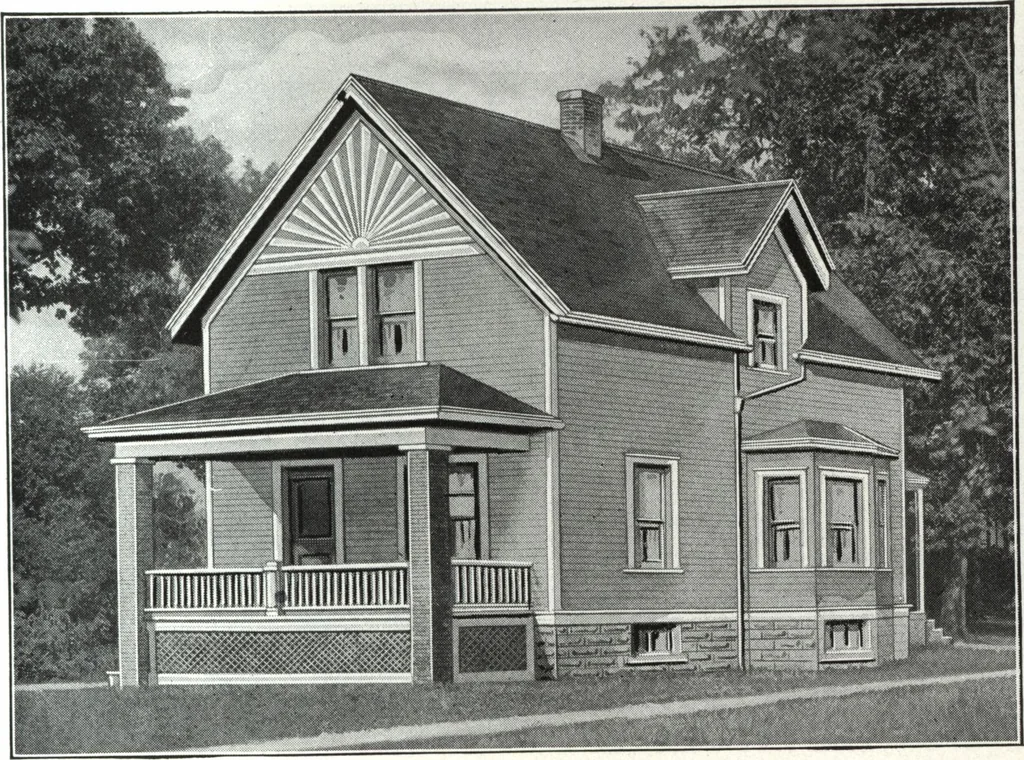 An illustration from A plan book of Harris homes., 1918, leaf 58
