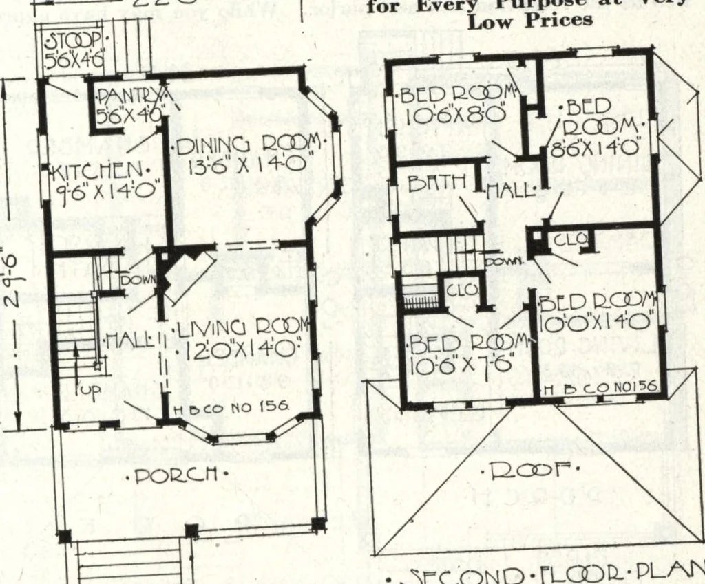 An illustration from A plan book of Harris homes., 1918, leaf 60