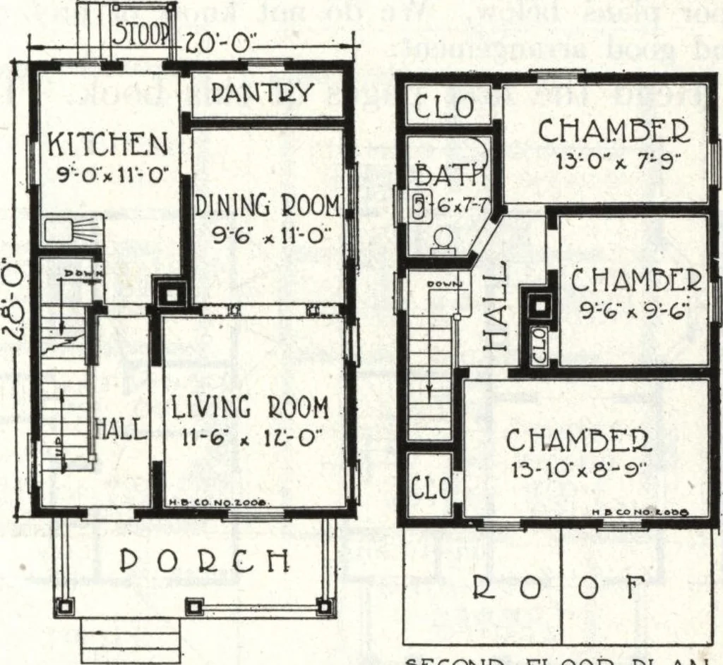 An illustration from A plan book of Harris homes., 1918, leaf 62