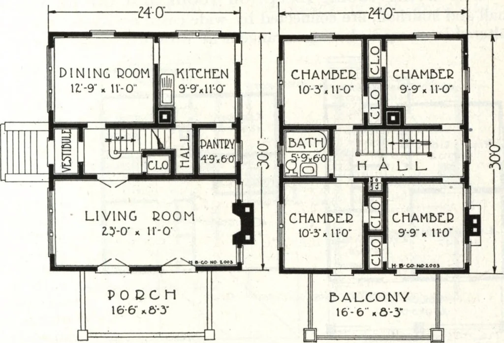 An illustration from A plan book of Harris homes., 1918, leaf 64