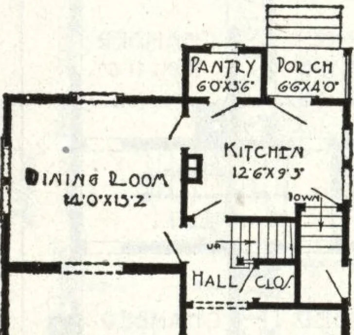 An illustration from A plan book of Harris homes., 1918, leaf 65