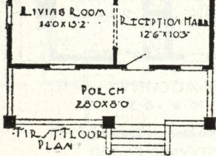 An illustration from A plan book of Harris homes., 1918, leaf 65