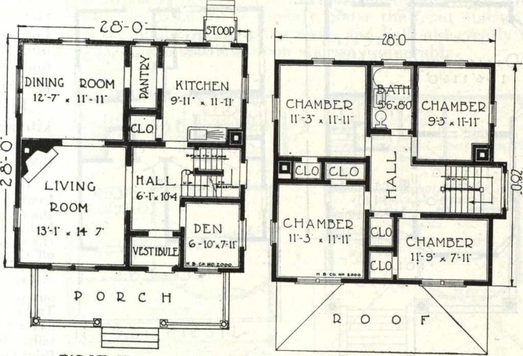 An illustration from A plan book of Harris homes., 1918, leaf 66