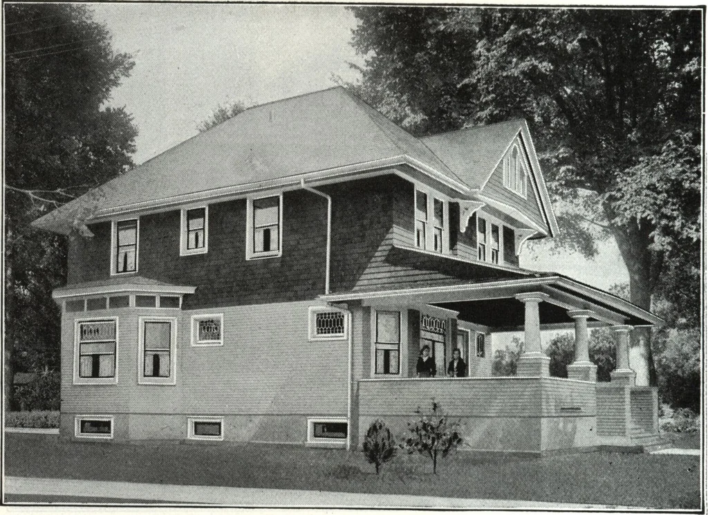 An illustration from A plan book of Harris homes., 1918, leaf 67