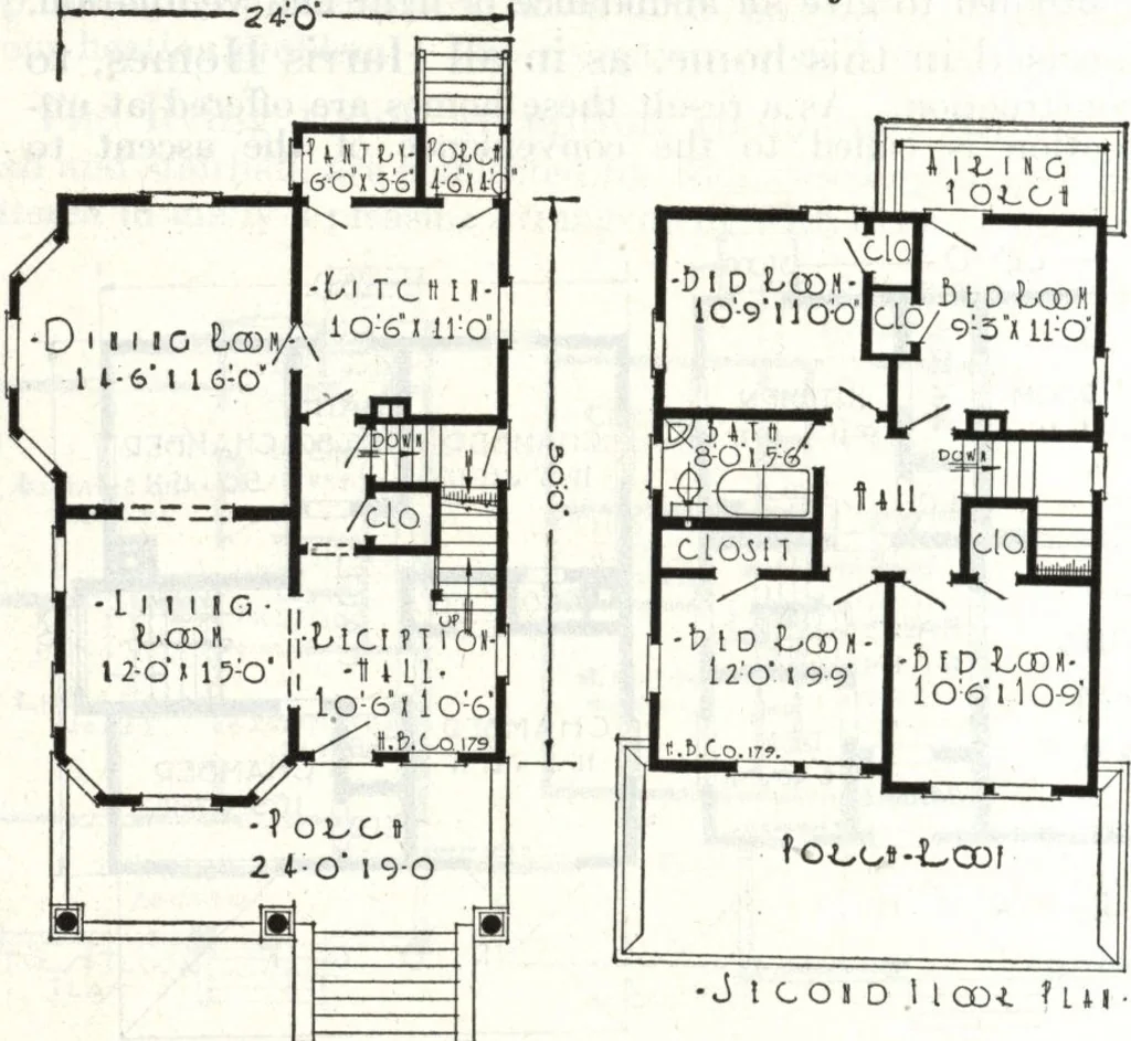 An illustration from A plan book of Harris homes., 1918, leaf 67