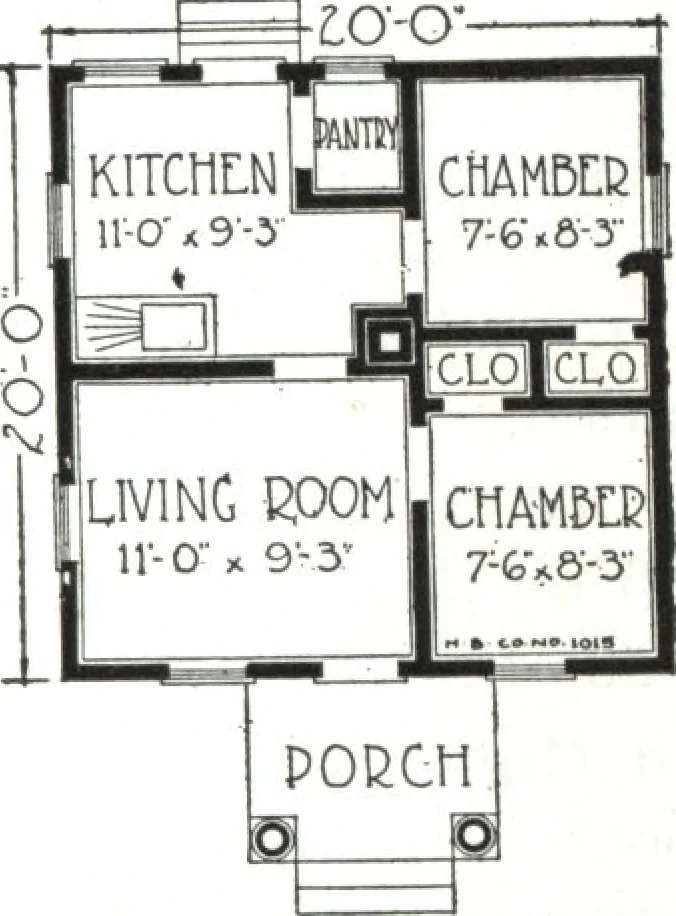An illustration from A plan book of Harris homes., 1918, leaf 74