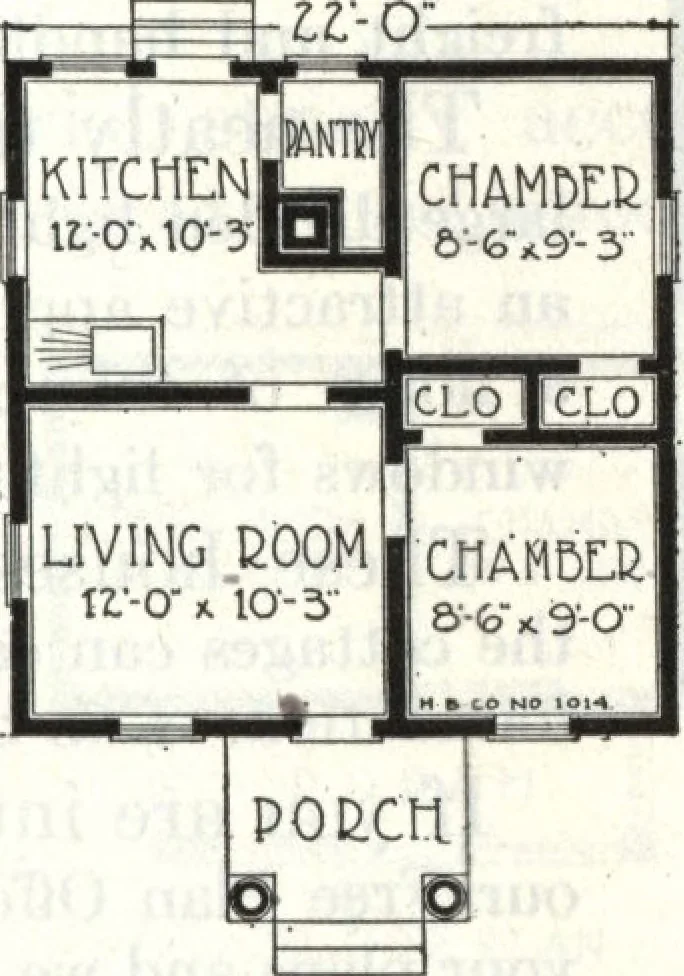 An illustration from A plan book of Harris homes., 1918, leaf 74