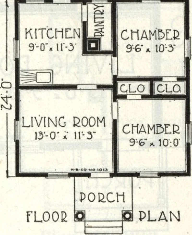 An illustration from A plan book of Harris homes., 1918, leaf 74