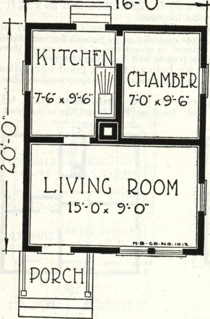 An illustration from A plan book of Harris homes., 1918, leaf 75