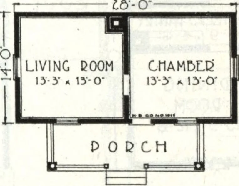 An illustration from A plan book of Harris homes., 1918, leaf 76