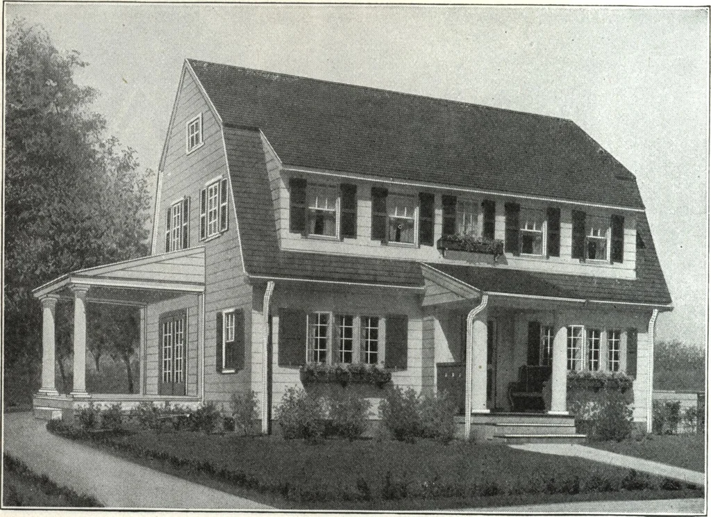 An illustration from A plan book of Harris homes., 1918, leaf 77