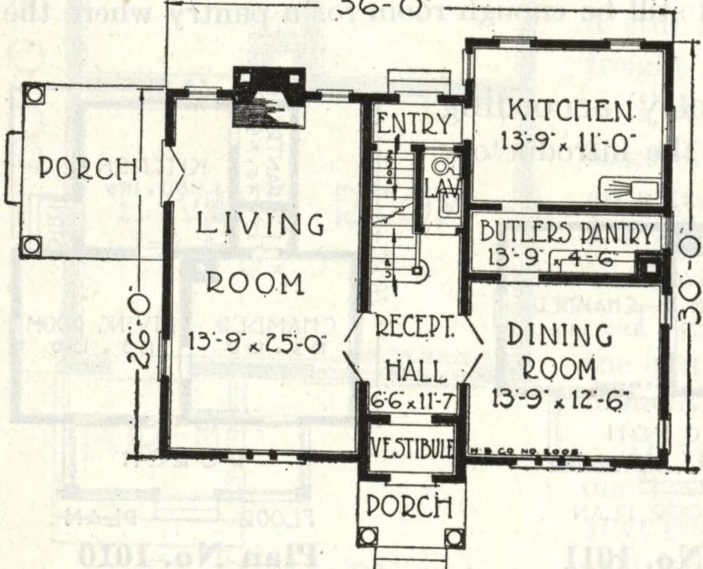 An illustration from A plan book of Harris homes., 1918, leaf 77