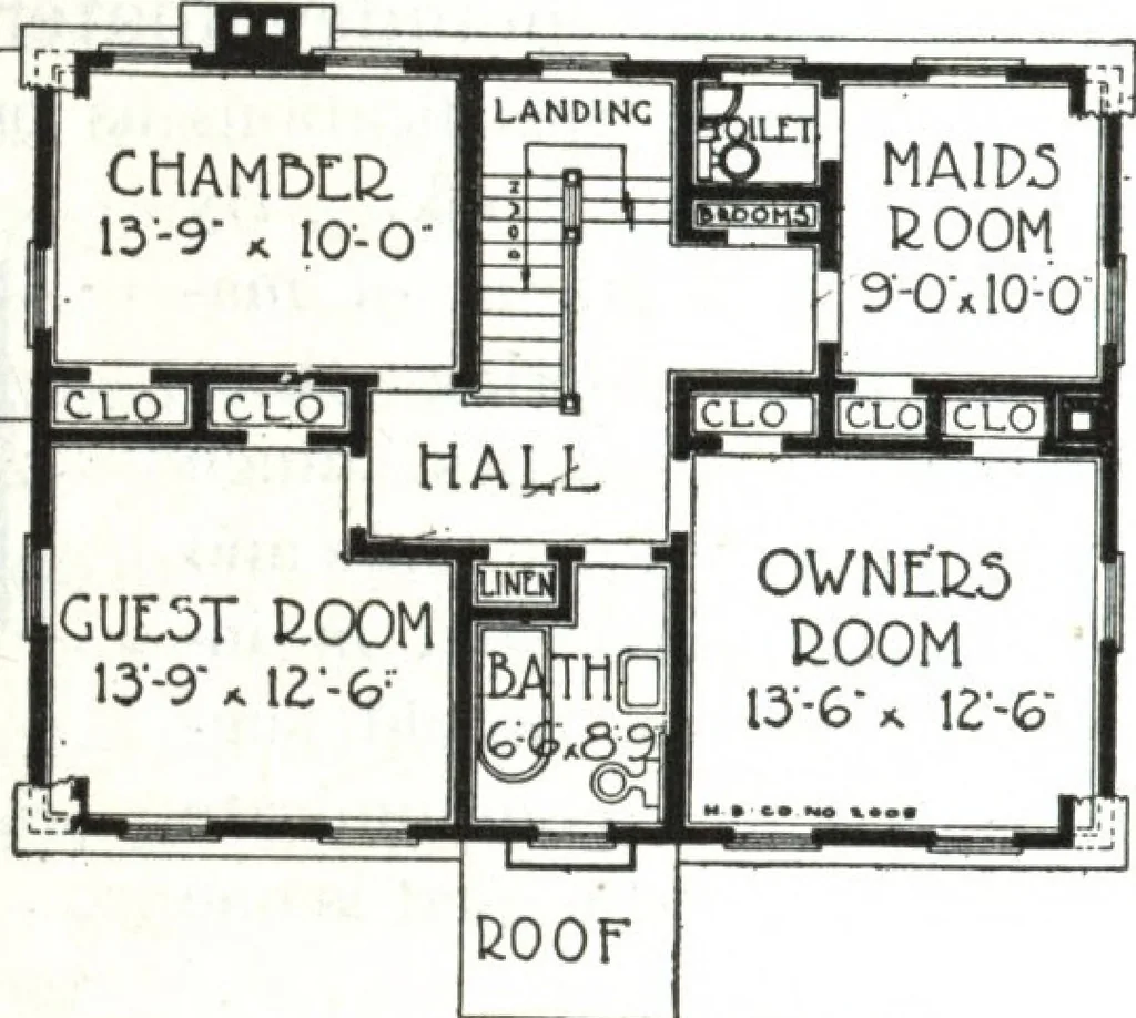 An illustration from A plan book of Harris homes., 1918, leaf 77