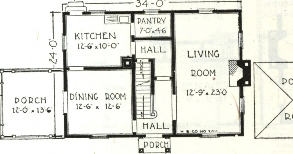 An illustration from A plan book of Harris homes., 1918, leaf 78