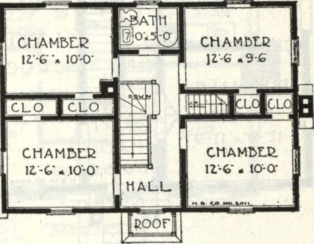 An illustration from A plan book of Harris homes., 1918, leaf 78
