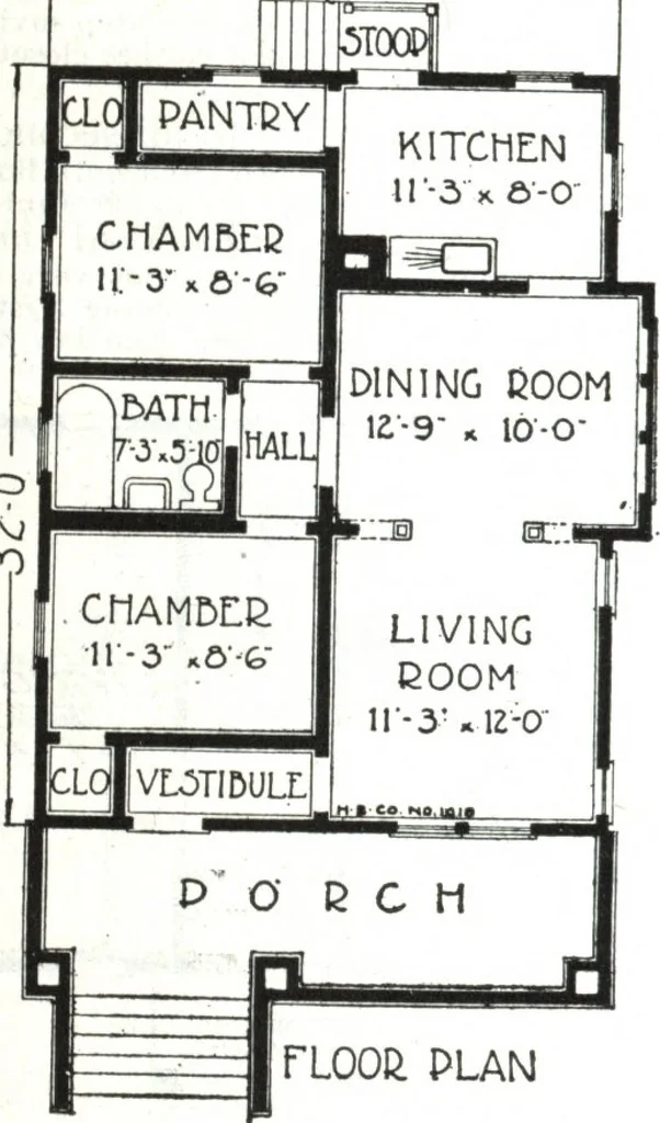 An illustration from A plan book of Harris homes., 1918, leaf 81