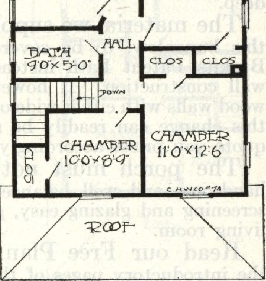 An illustration from A plan book of Harris homes., 1918, leaf 82