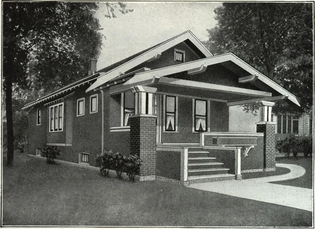 An illustration from A plan book of Harris homes., 1918, leaf 83