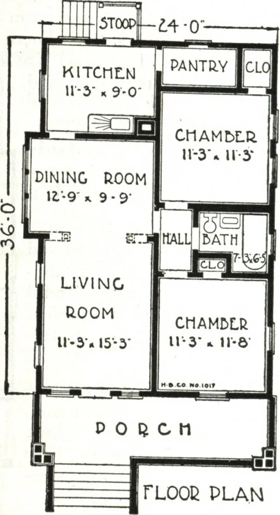 An illustration from A plan book of Harris homes., 1918, leaf 83