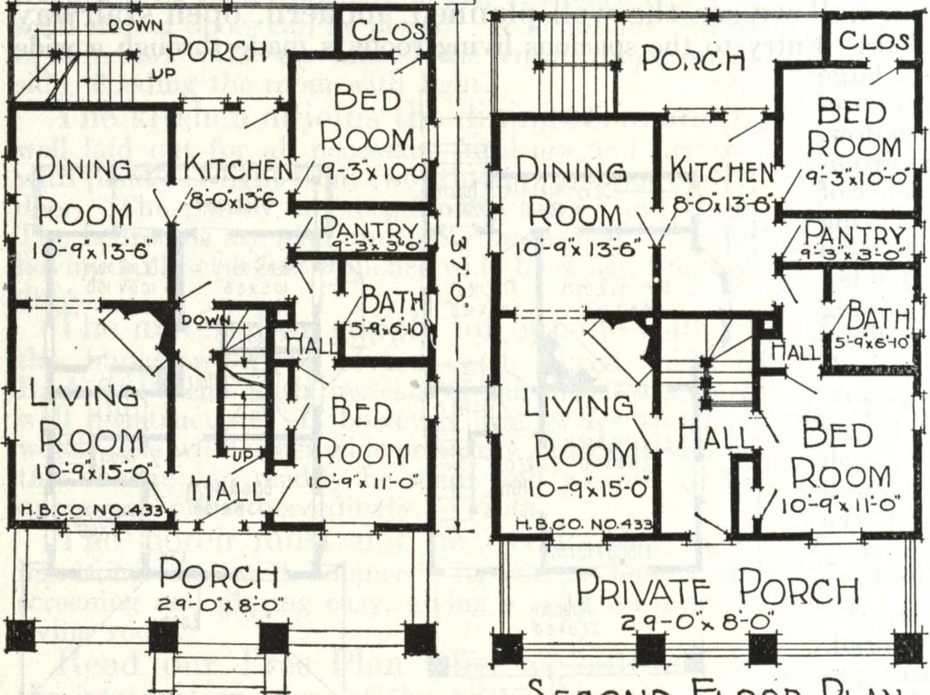 An illustration from A plan book of Harris homes., 1918, leaf 85