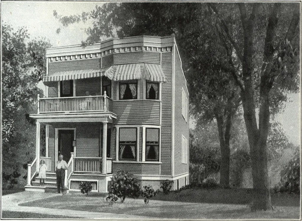 An illustration from A plan book of Harris homes., 1918, leaf 86