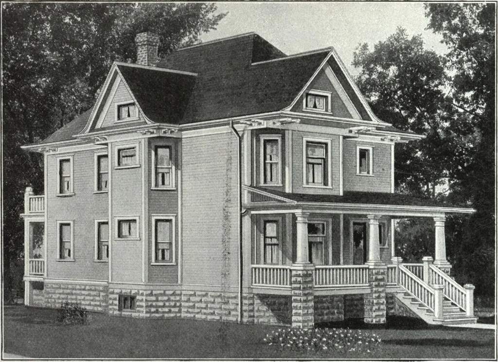 An illustration from A plan book of Harris homes., 1918, leaf 87