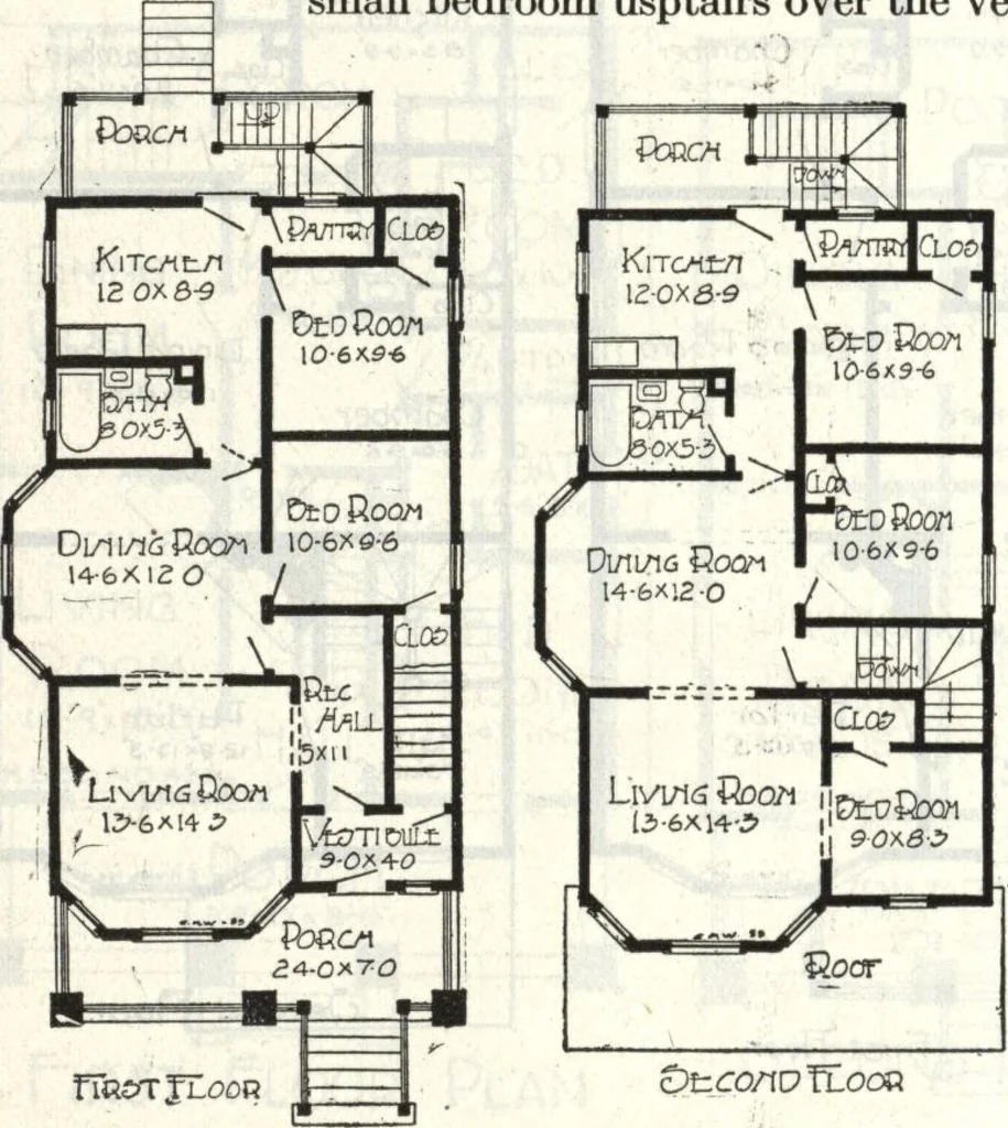 An illustration from A plan book of Harris homes., 1918, leaf 87