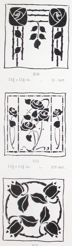An illustration from A practical guide to stencilling / by Frank Gibson., 1913, leaf 16