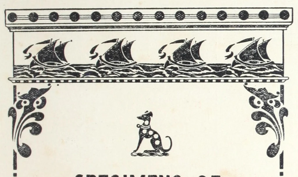 An illustration from A practical guide to stencilling / by Frank Gibson., 1913, leaf 22