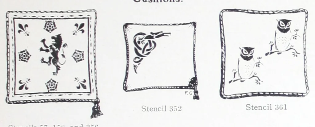 An illustration from A practical guide to stencilling / by Frank Gibson., 1913, leaf 32
