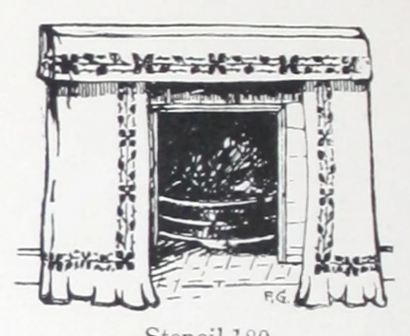 An illustration from A practical guide to stencilling / by Frank Gibson., 1913, leaf 35