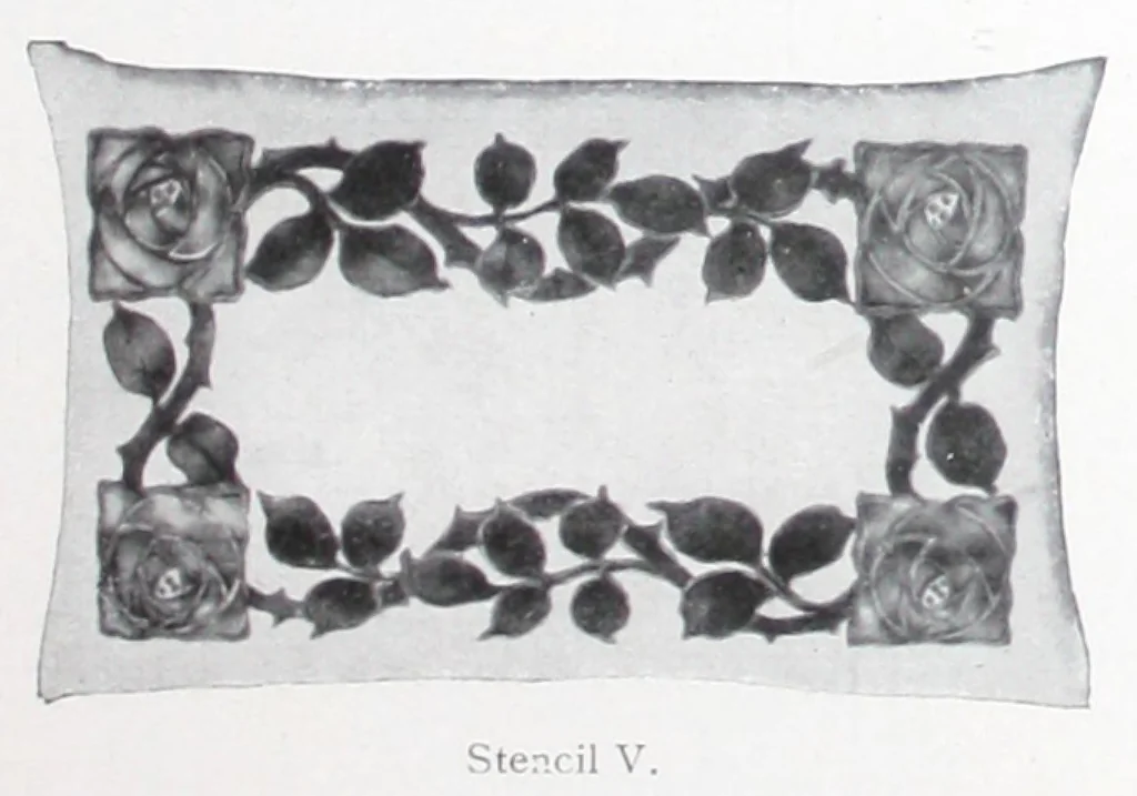 An illustration from A practical guide to stencilling / by Frank Gibson., 1913, leaf 38