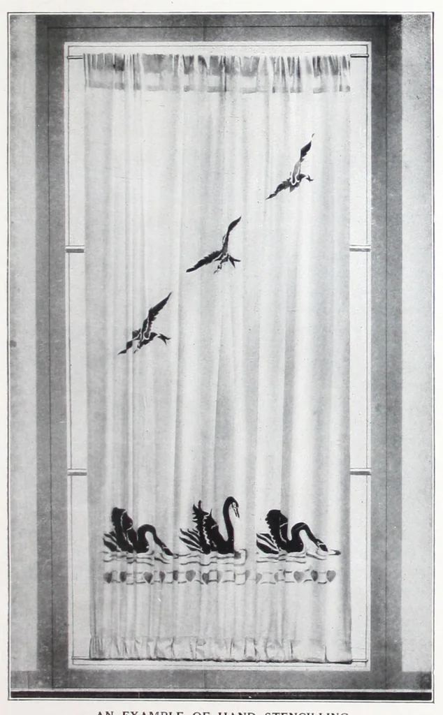 An illustration from A practical guide to stencilling / by Frank Gibson., 1913, leaf 6