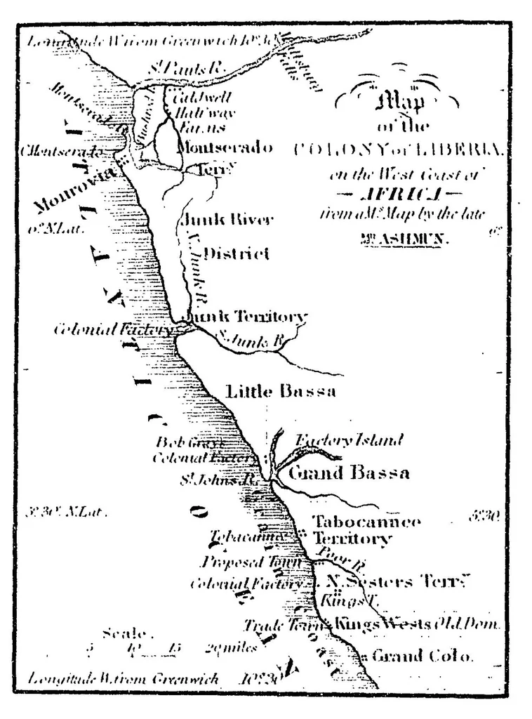 An illustration from Letters on the Colonization Society : with a view of its probable results ... : addressed to the Hon. C.F. Mercer, M.H.R.U.S., 1832, leaf 0